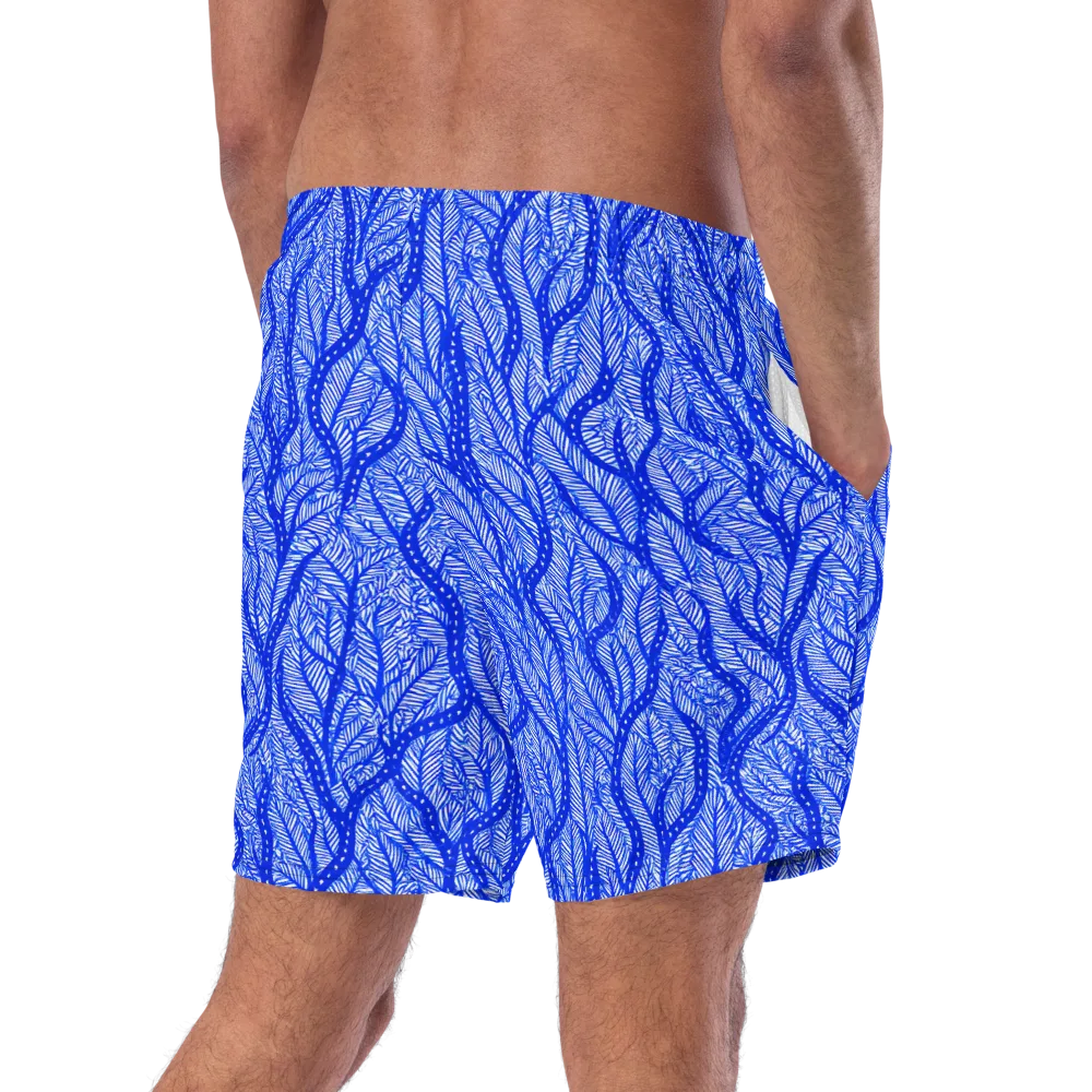 Bluevine Reverie on Swim Trunks — Right Back