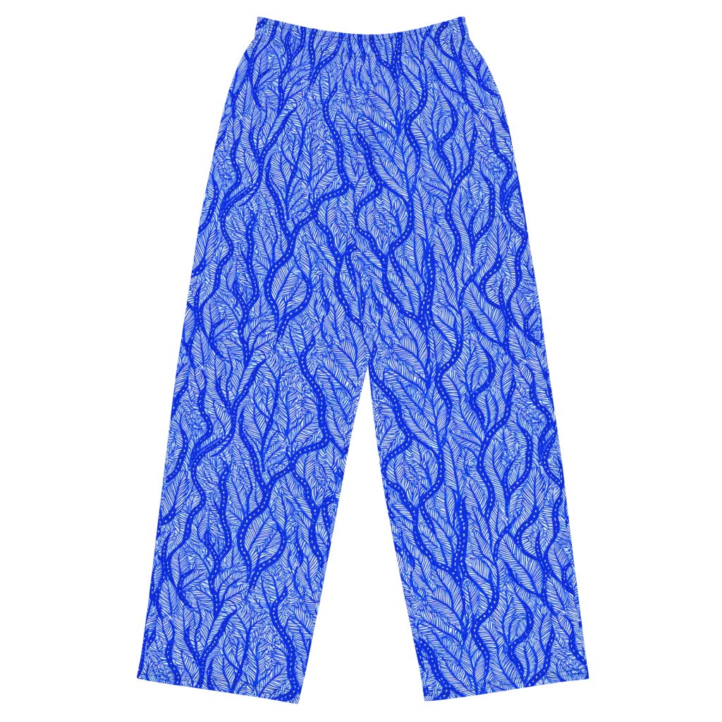 Bluevine Reverie on Wide-Leg Pants — Front
