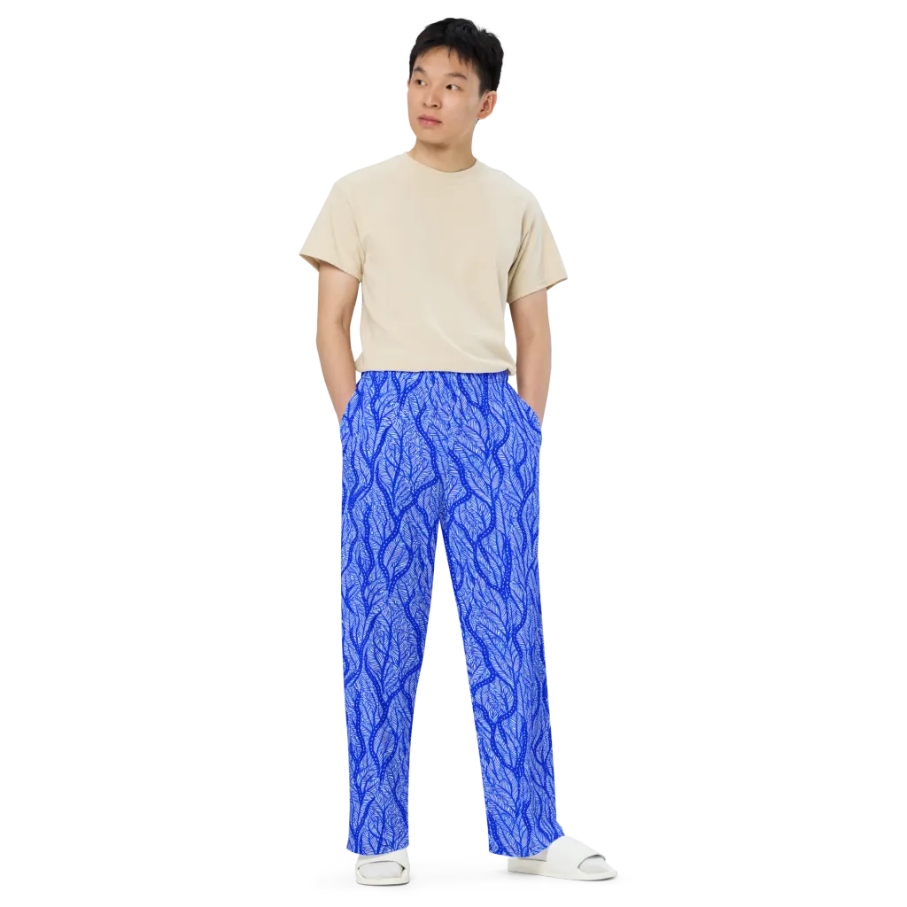 Bluevine Reverie on Wide-Leg Pants — Front
