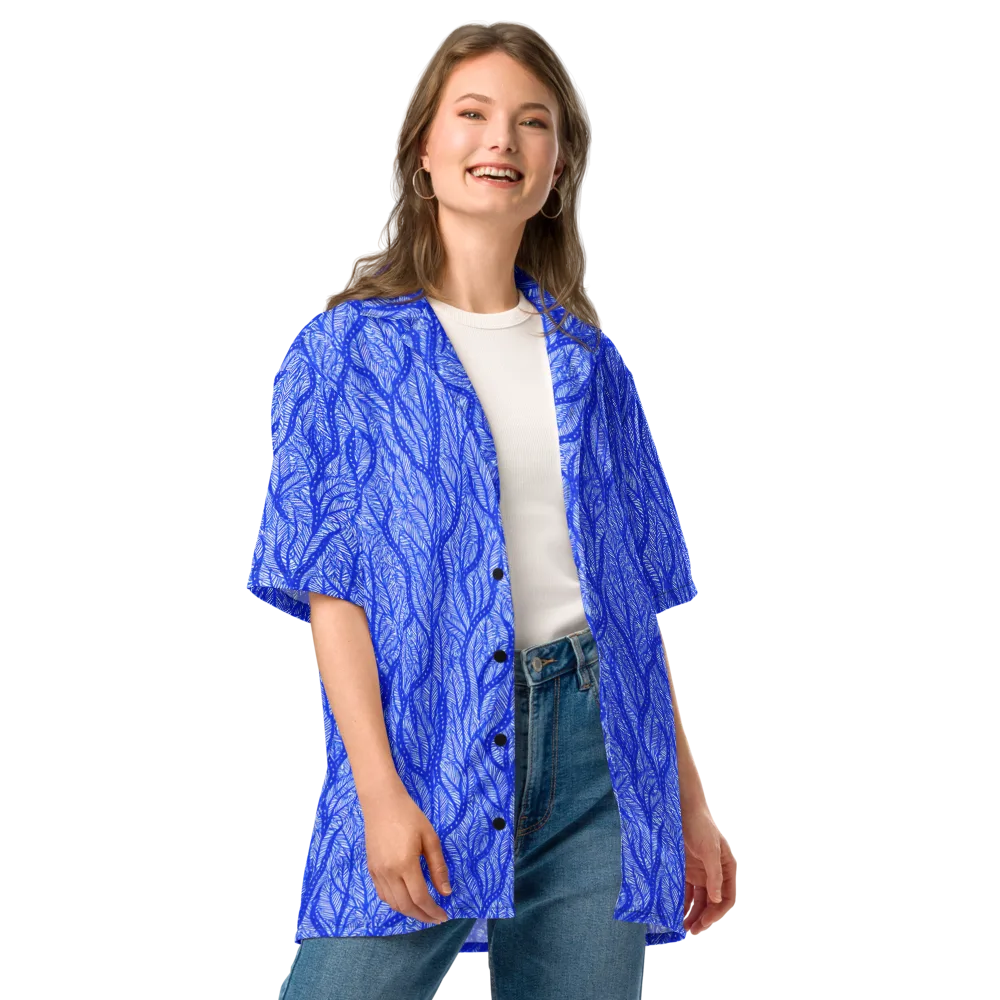 Bluevine Reverie on Button Shirt — Front