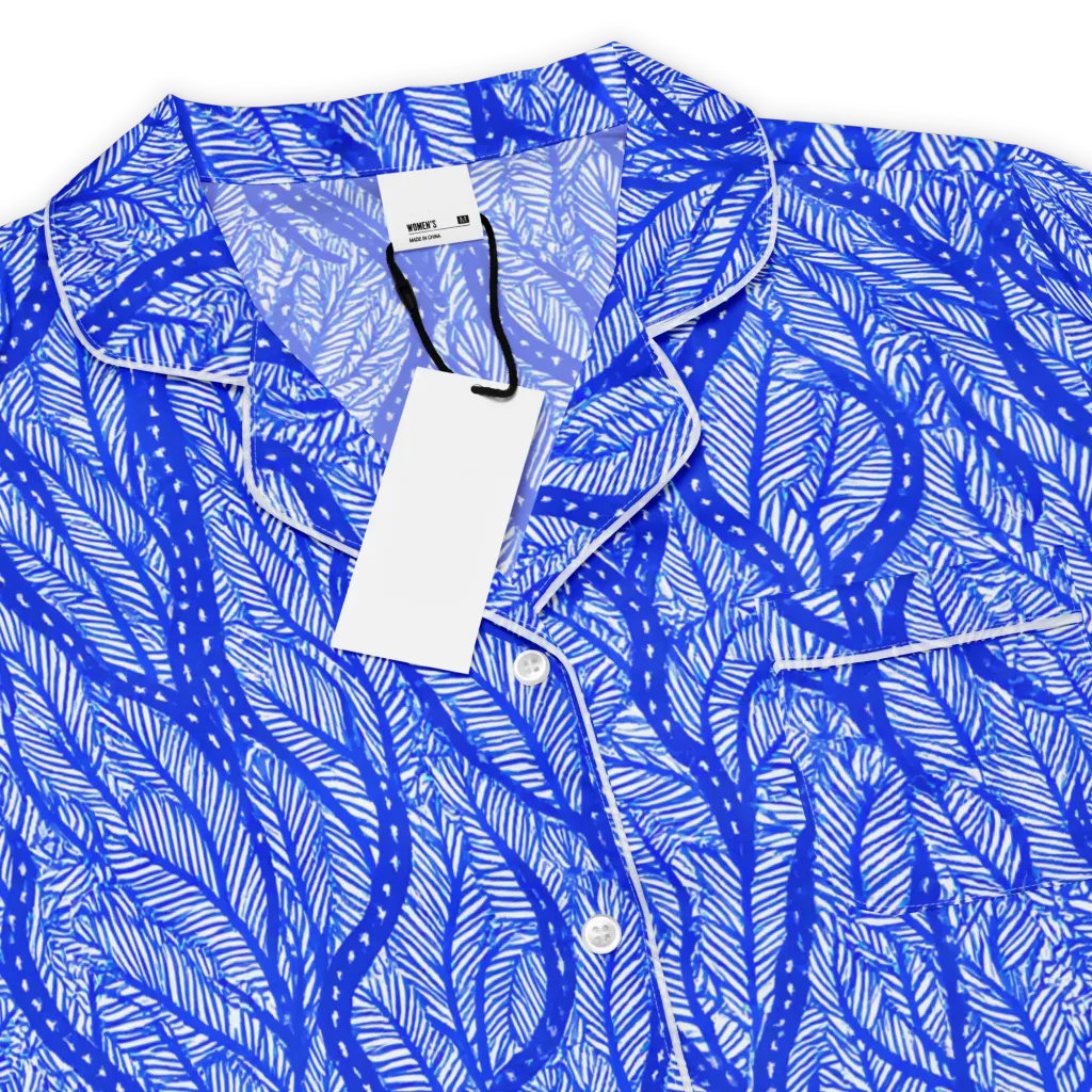 Bluevine Reverie on Women's Short Sleeve Pajama Top — Product details