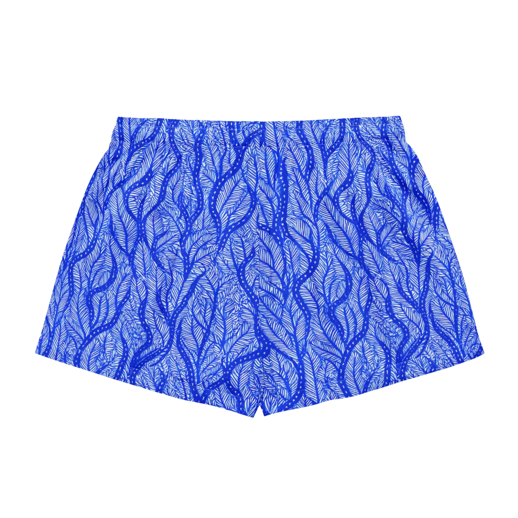 Bluevine Reverie on Women's Pajama Shorts — Back