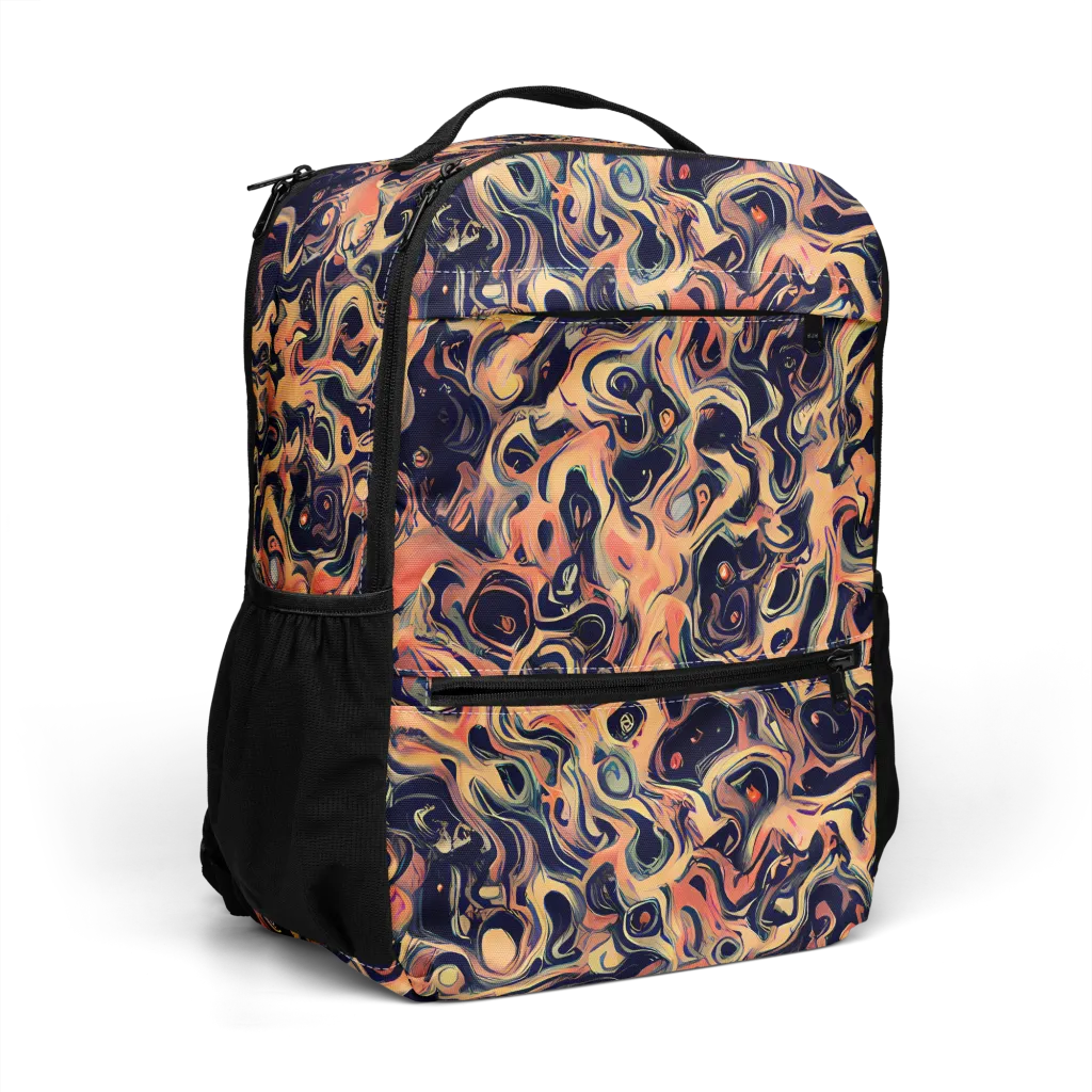 Navy Inferno on Utility Backpack — Right Front