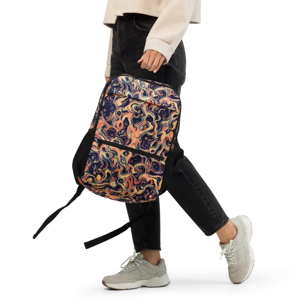 Navy Inferno on Utility Backpack — Front