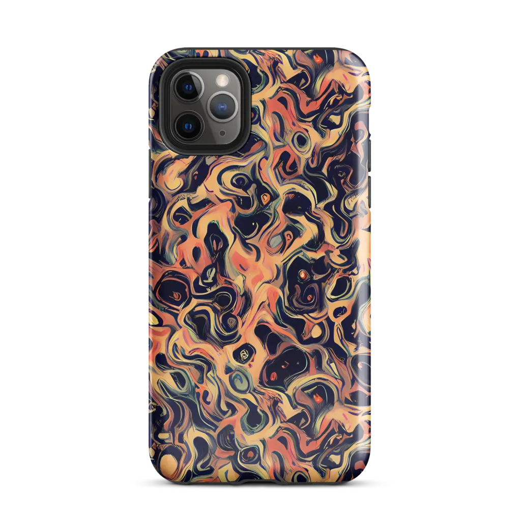 Navy Inferno on Tough Case for iPhone® — Front