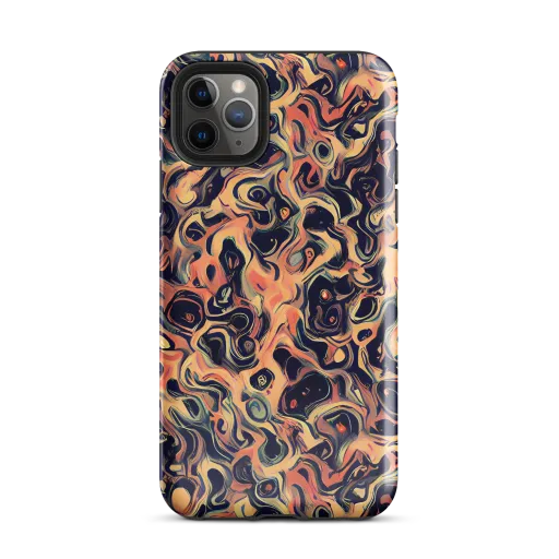 Navy Inferno on a Tough Case for iPhone®