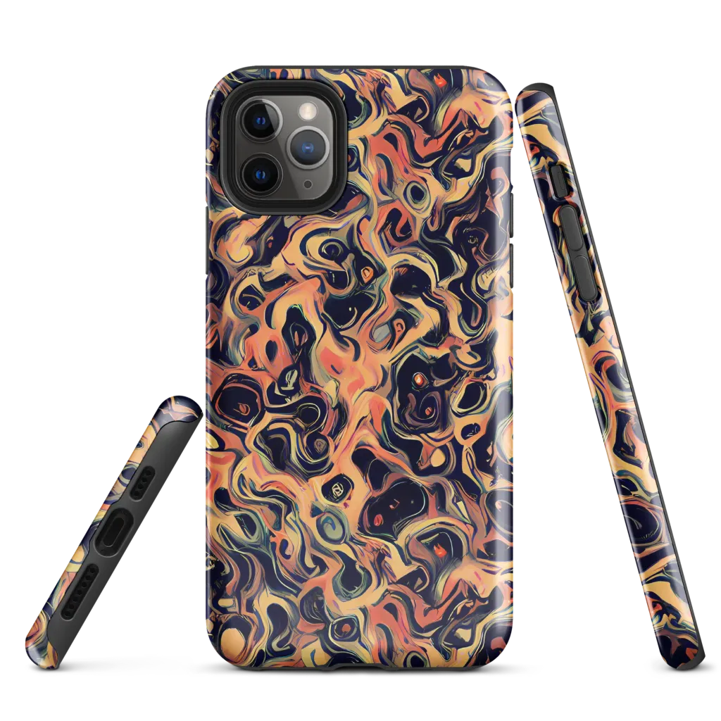 Navy Inferno on Tough Case for iPhone® — Front