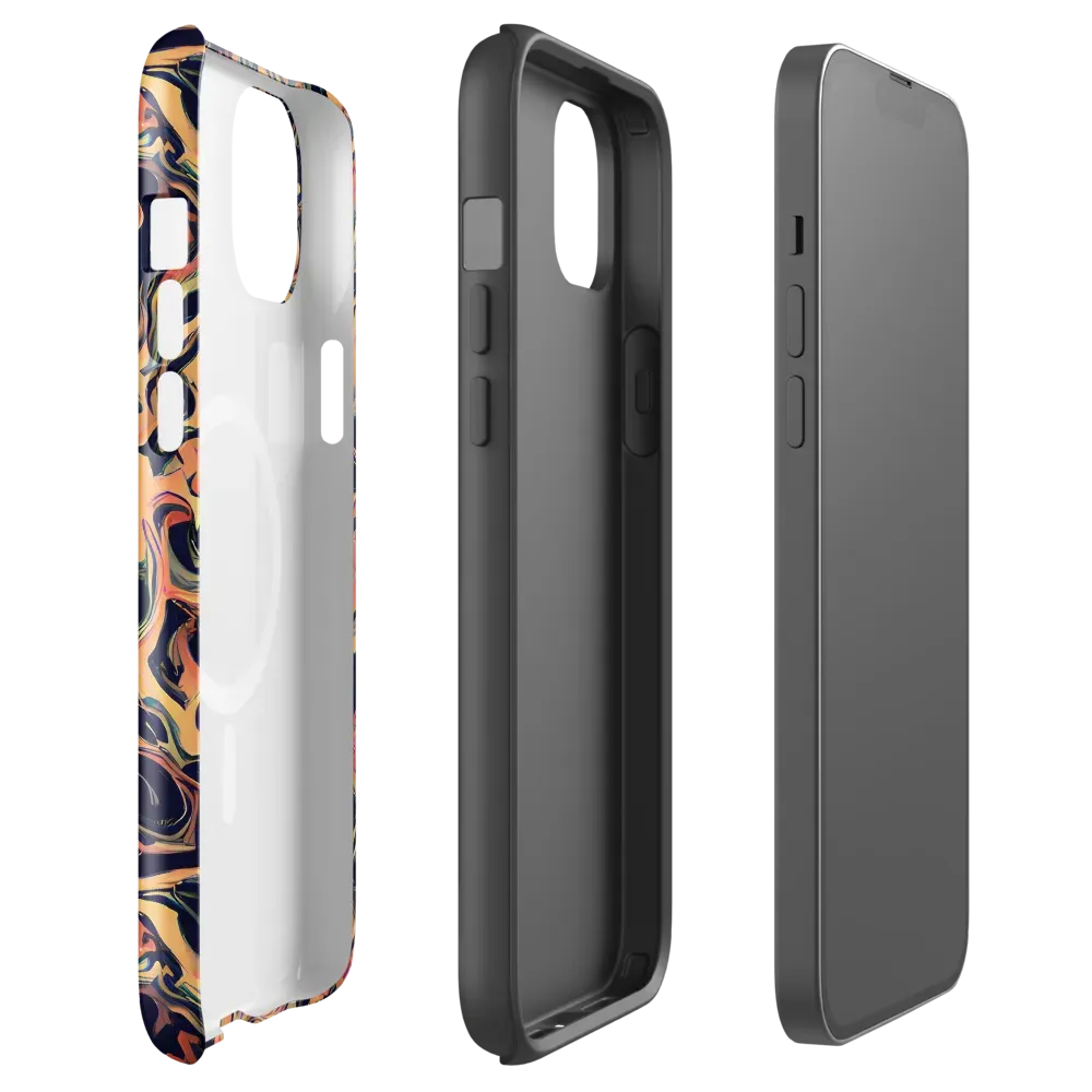 Navy Inferno on MagSafe Tough Case for iPhone® — Front