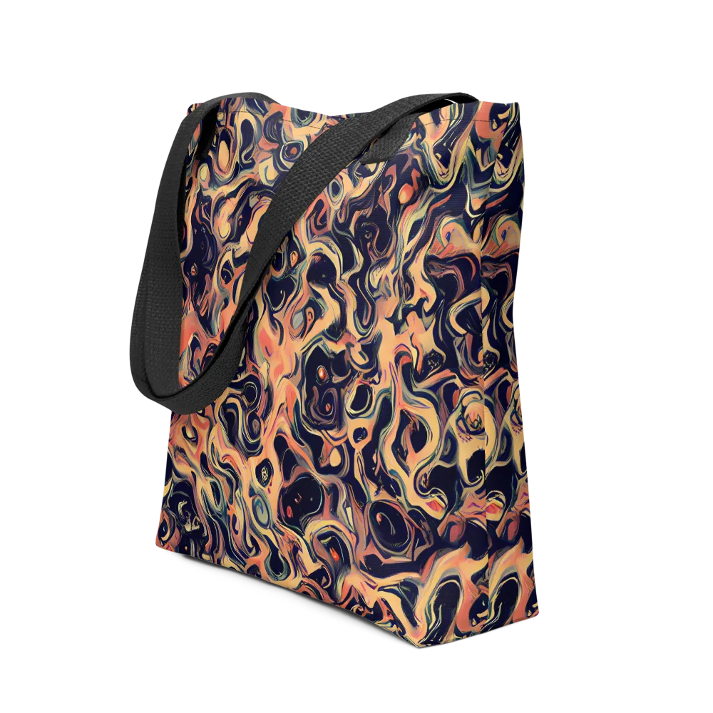 Navy Inferno on Tote Bag — Front