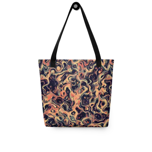 Navy Inferno on a Tote Bag