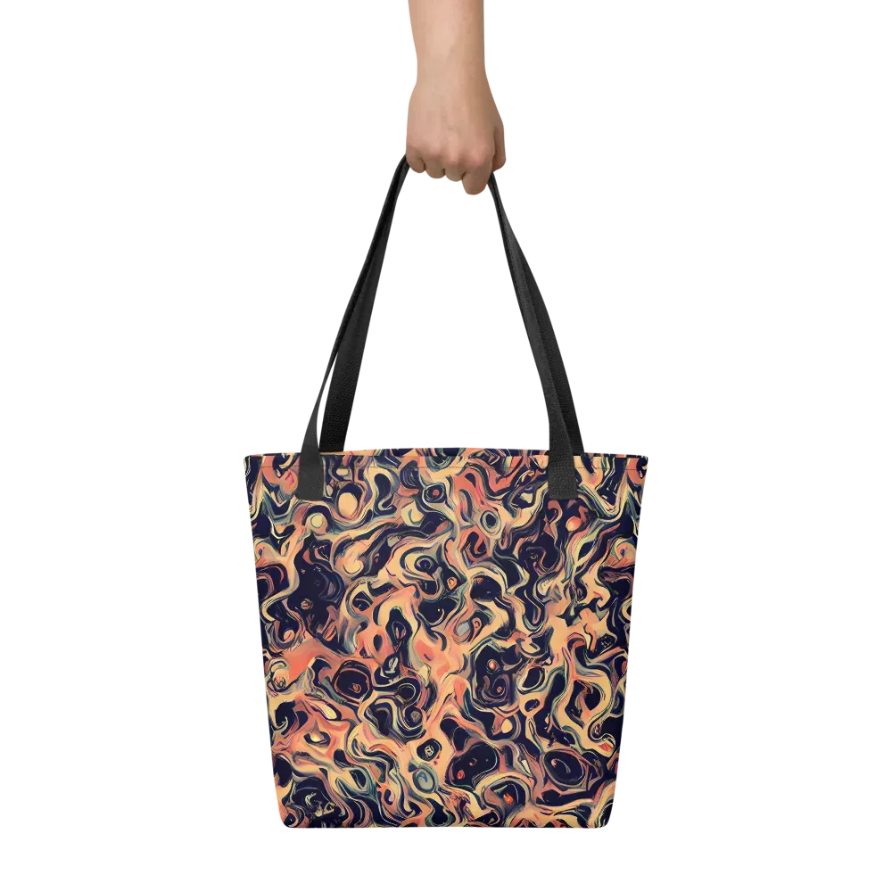 Navy Inferno on Tote Bag — Front