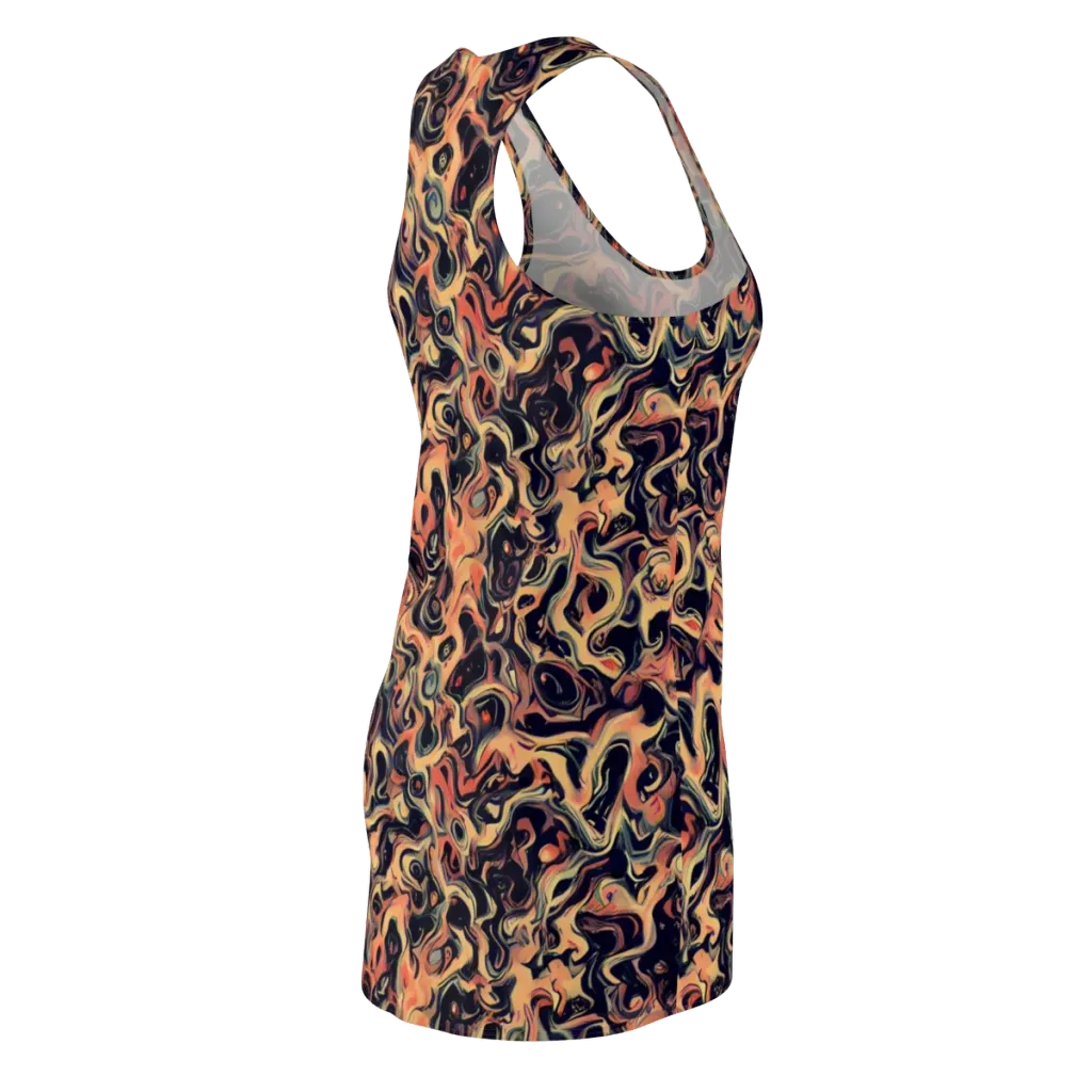 Navy Inferno on Racerback Dress — Back Side