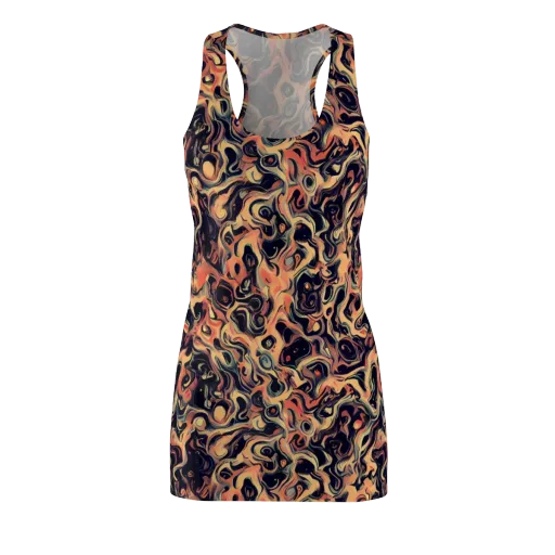 Navy Inferno on a Racerback Dress