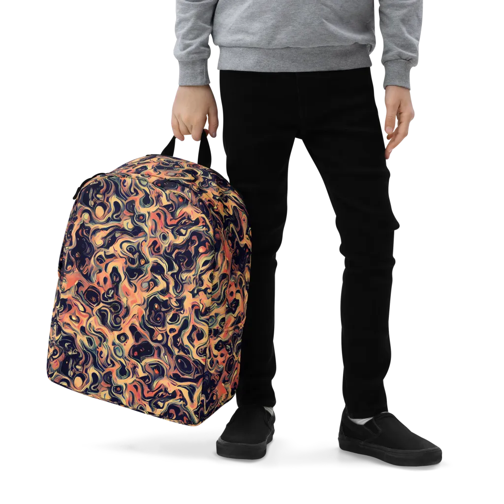 Navy Inferno on Minimalist Backpack — Zoomed-in