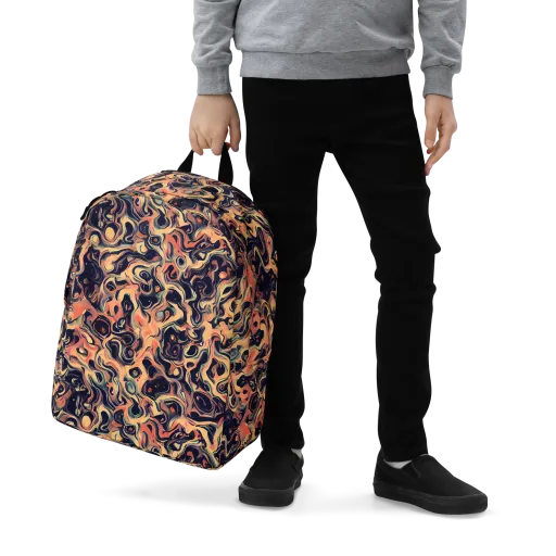 Navy Inferno on a Minimalist Backpack