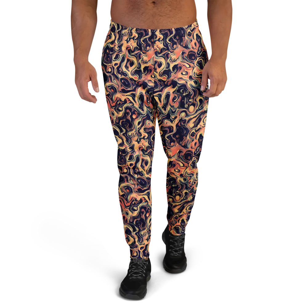 Navy Inferno on Men's Joggers — Front
