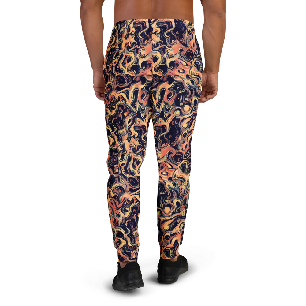 Navy Inferno on Men's Joggers — Back