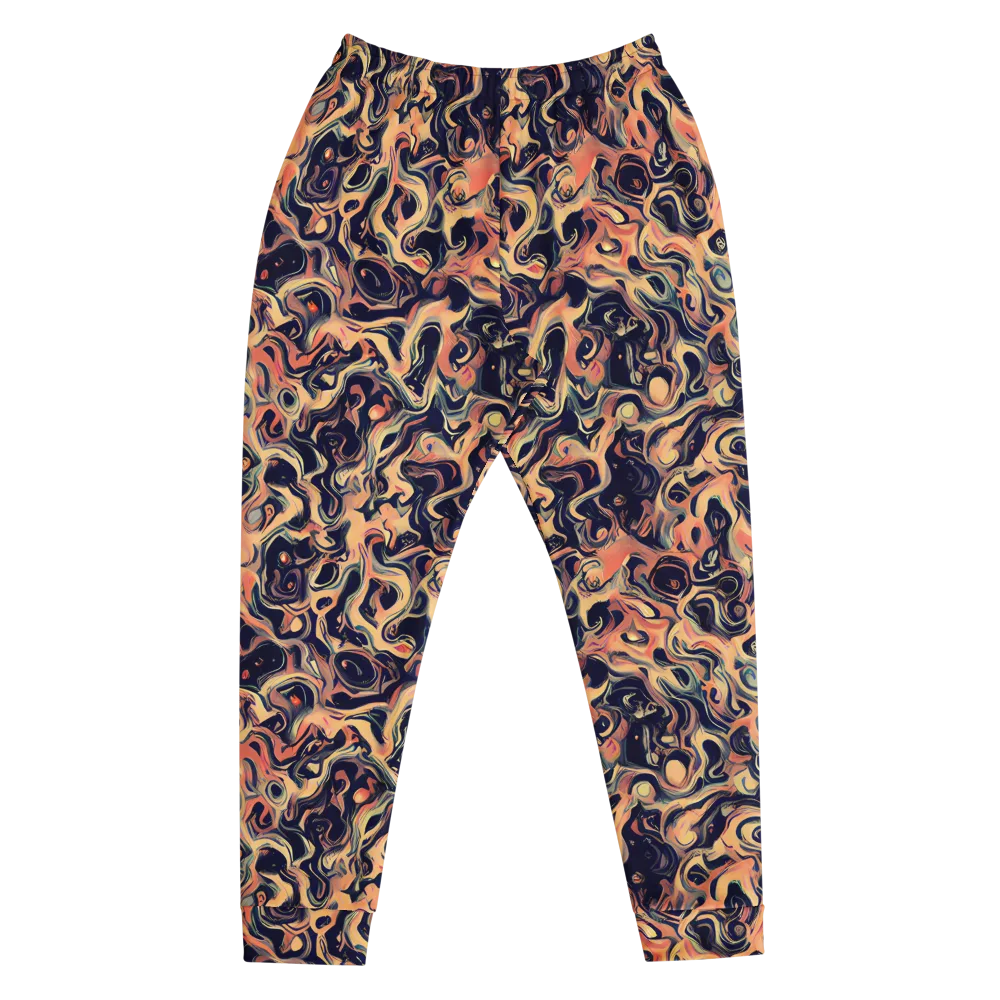 Navy Inferno on Men's Joggers — Front