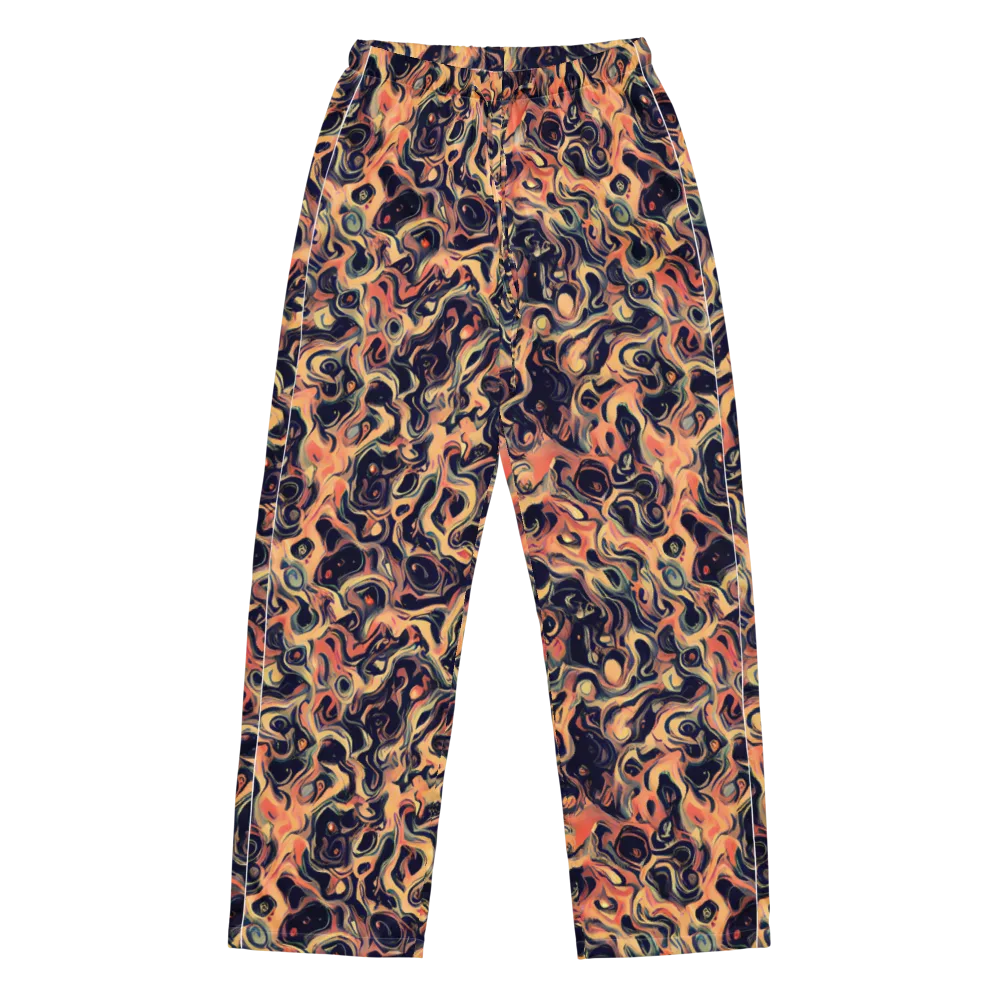 Navy Inferno on Women's Pajama Pants — Front