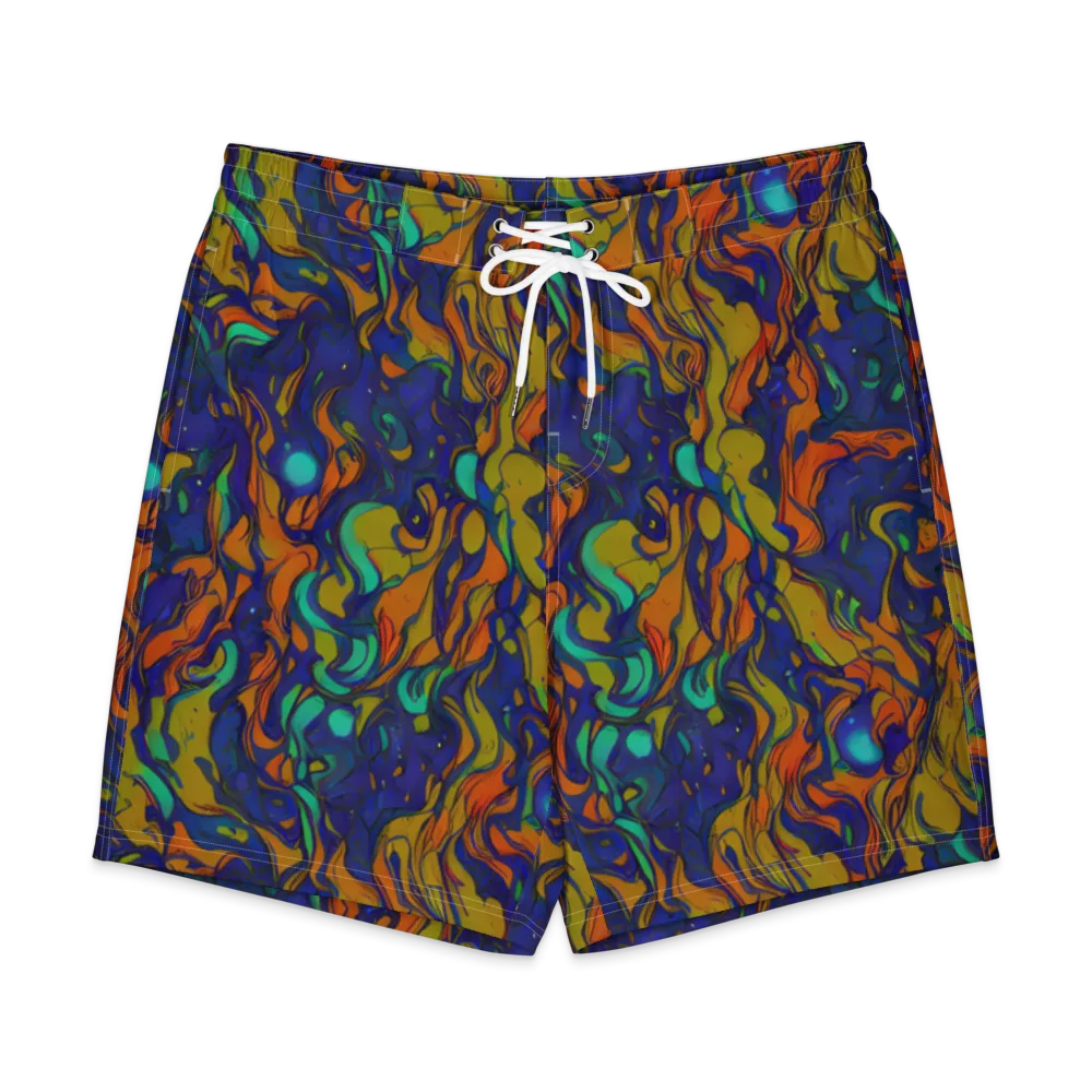 Tangerine Voltage on Men's Board Shorts — Front