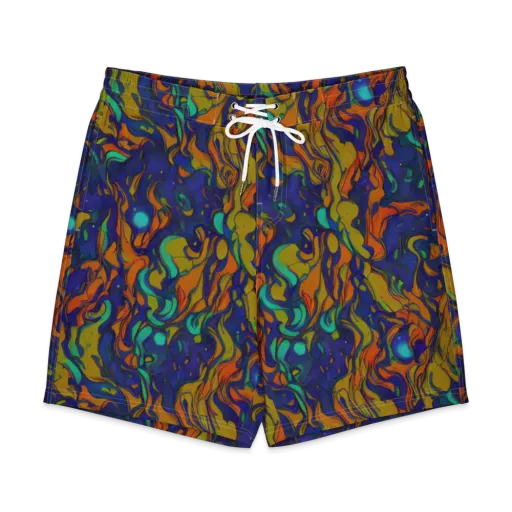 Tangerine Voltage on a Men's Board Shorts