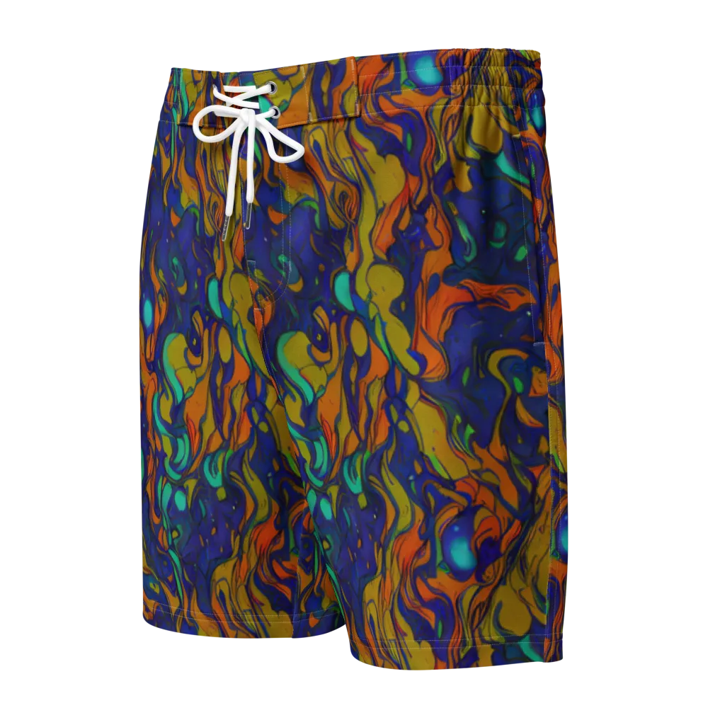 Tangerine Voltage on Men's Board Shorts — Front