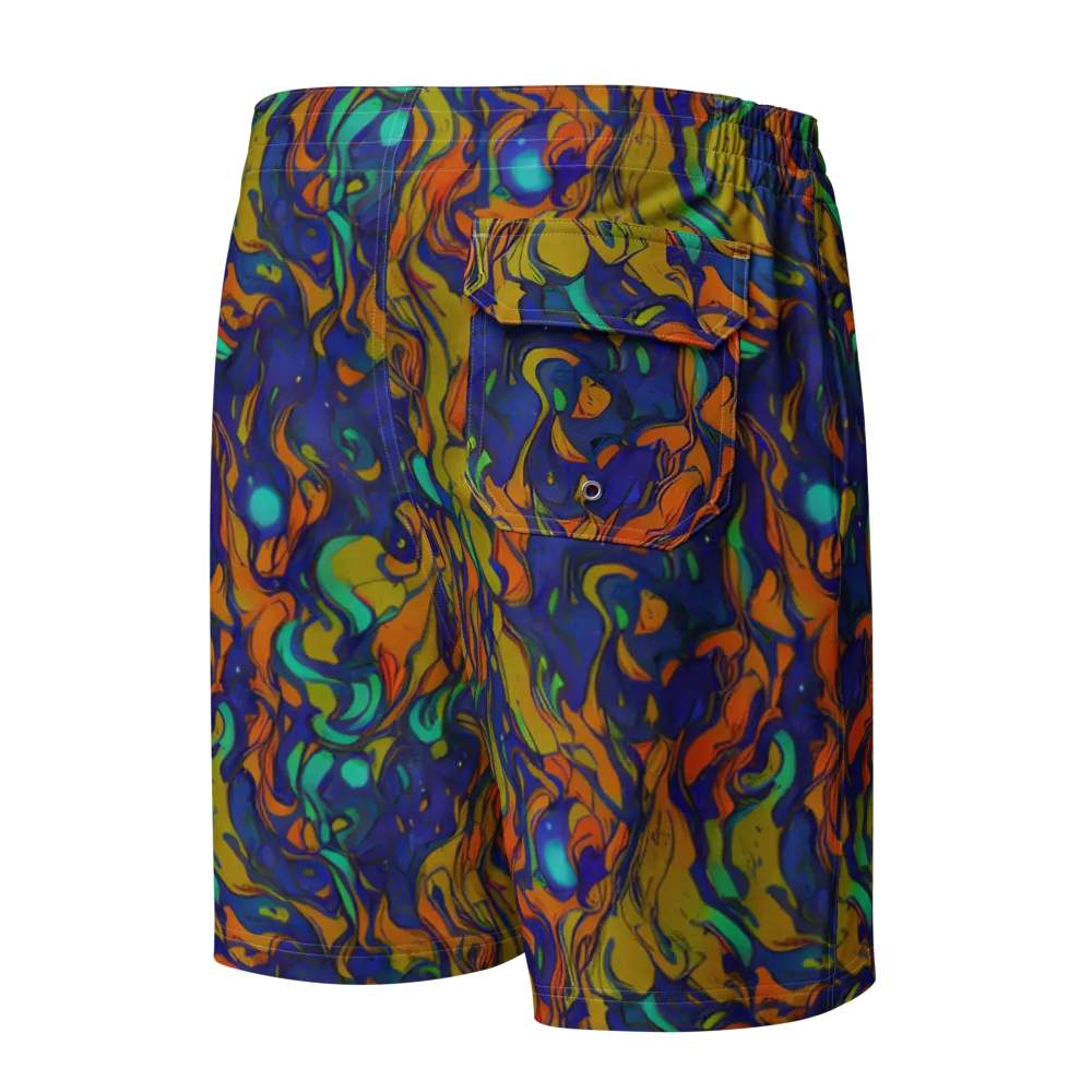 Tangerine Voltage on Men's Board Shorts — Back