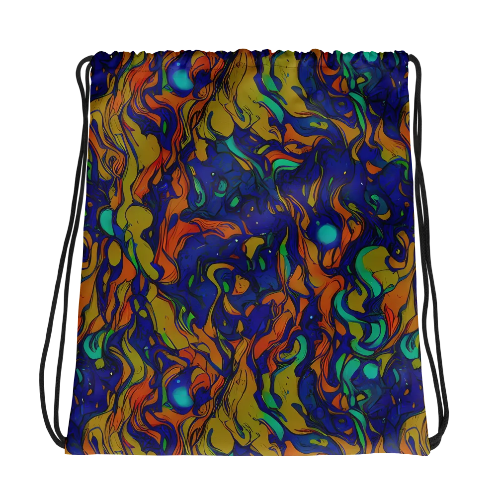 Tangerine Voltage on Drawstring Bag — Photo