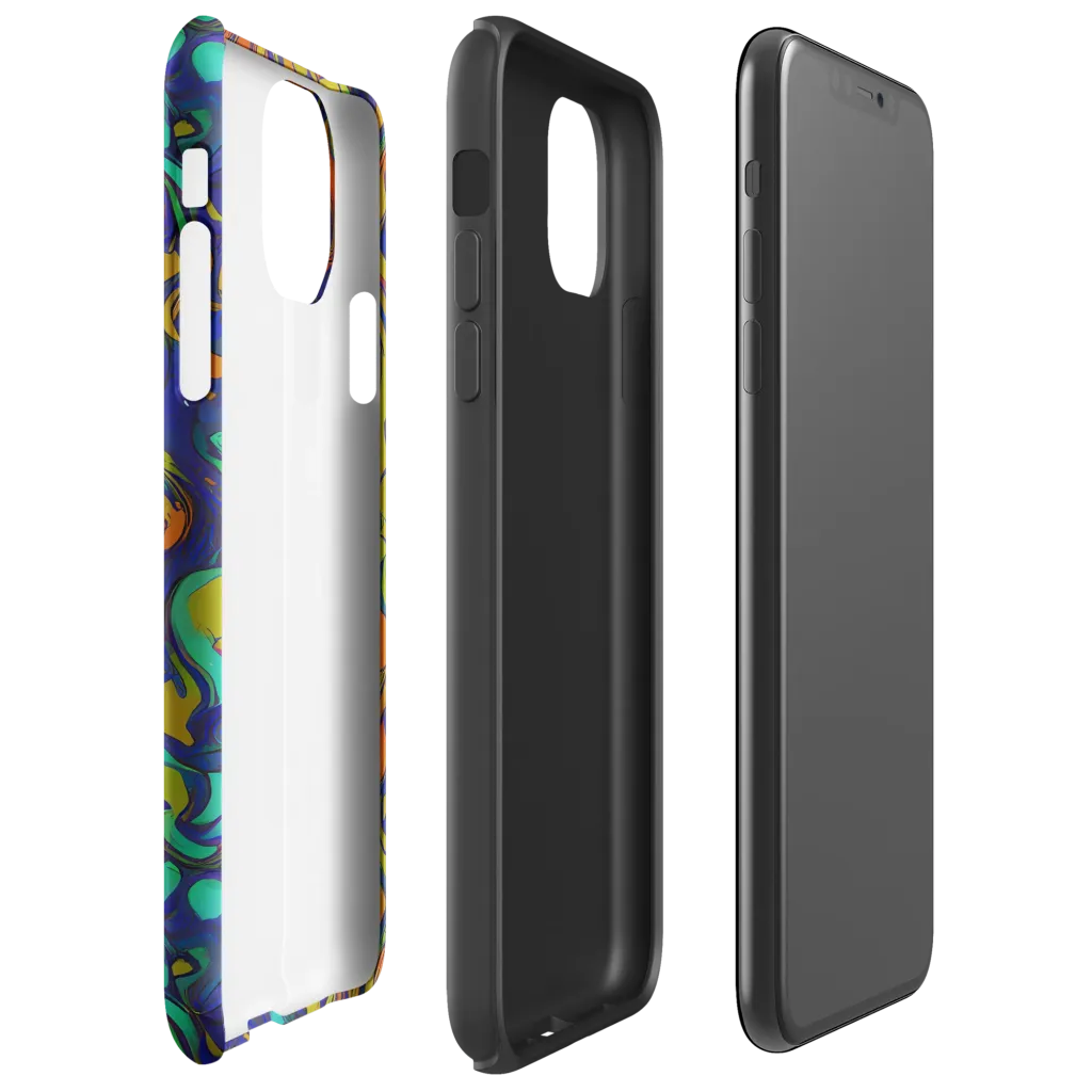 Tangerine Voltage on Tough Case for iPhone® — Right