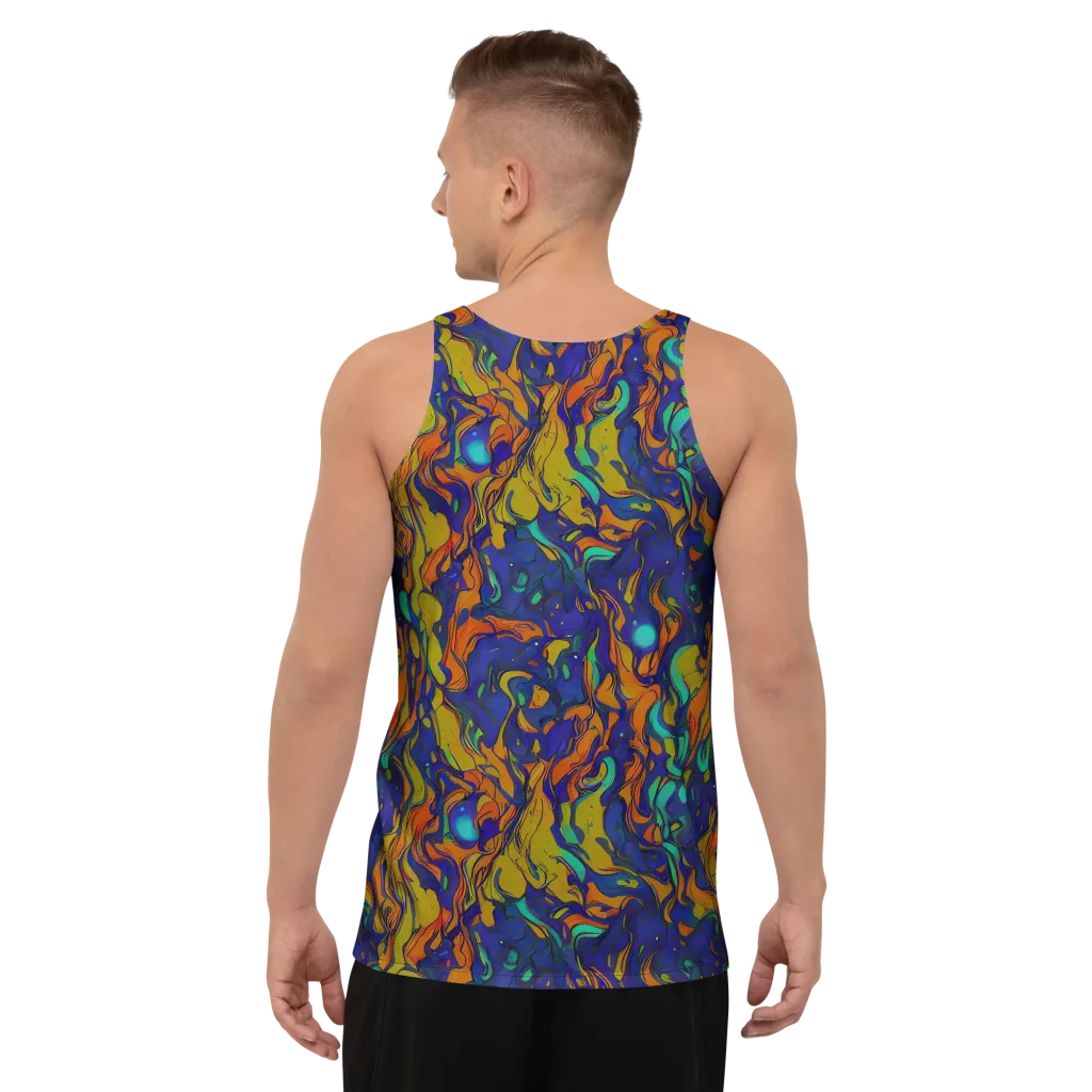 Tangerine Voltage on Men's Tank Top — Back