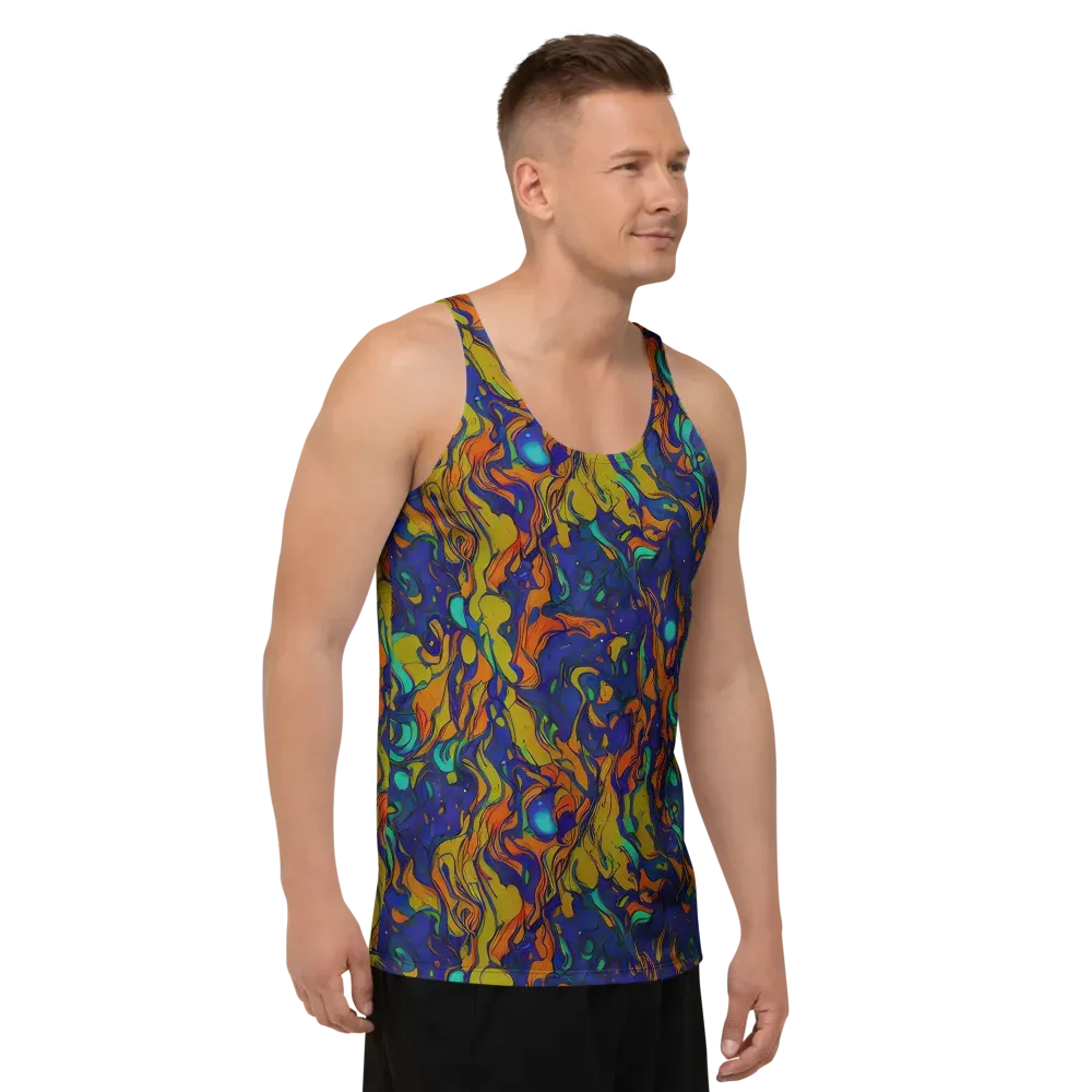 Tangerine Voltage on Men's Tank Top — Right Front