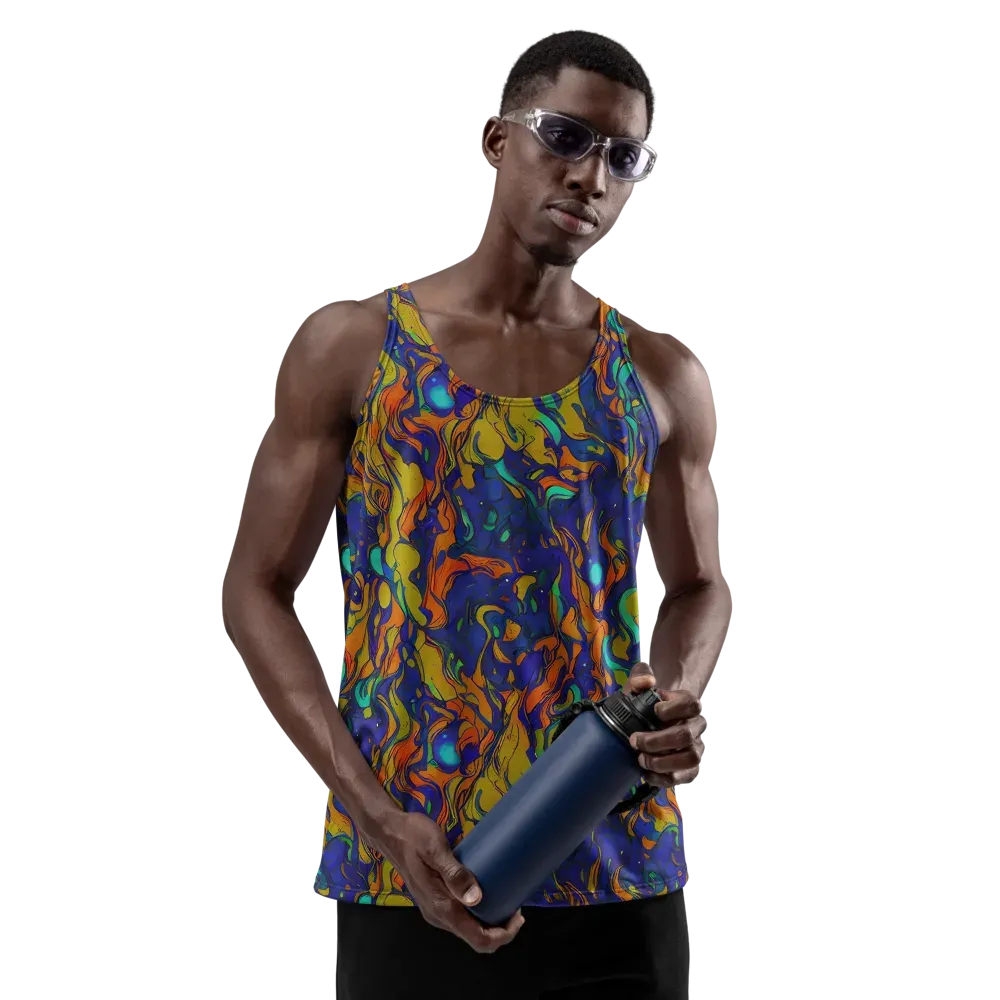 Tangerine Voltage on Men's Tank Top — Front