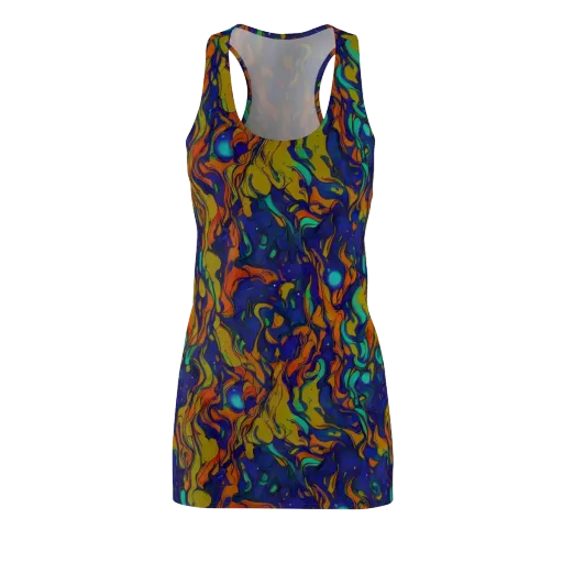 Tangerine Voltage on a Racerback Dress