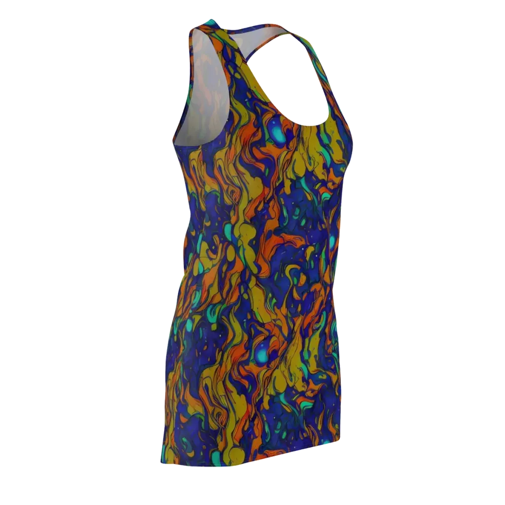 Tangerine Voltage on Racerback Dress — Front Side