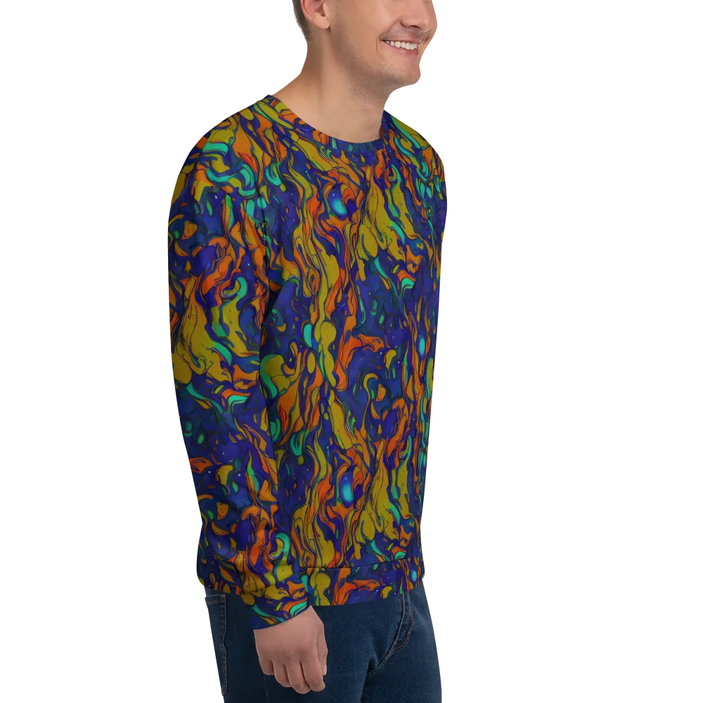 Tangerine Voltage on Sweatshirt — Right Front