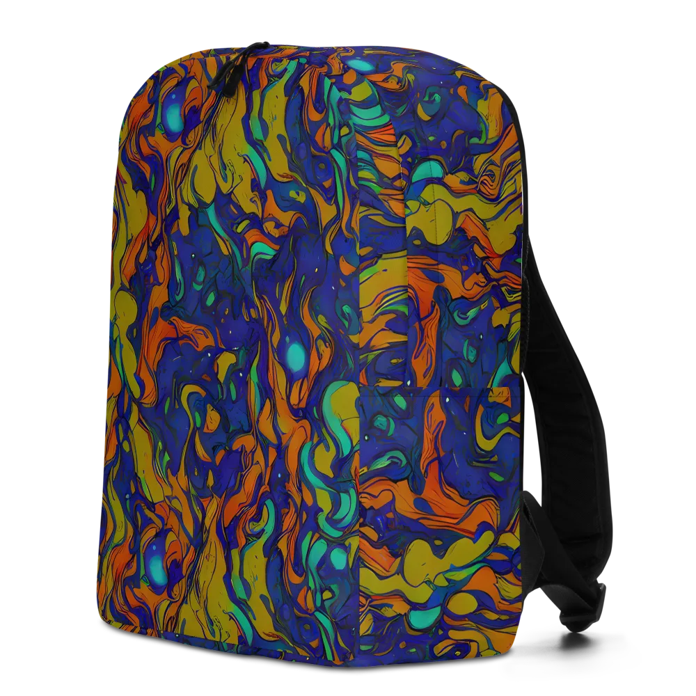 Tangerine Voltage on Minimalist Backpack — Left