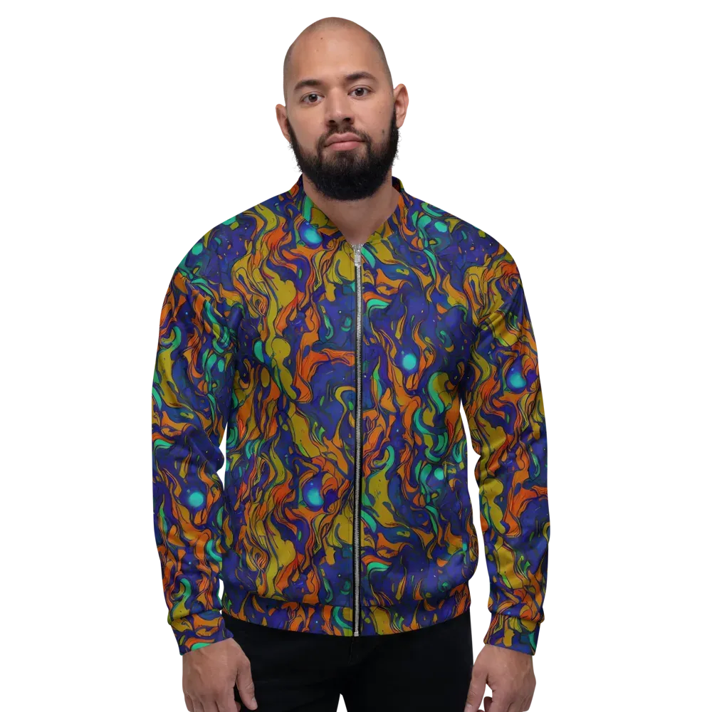 Tangerine Voltage on Bomber Jacket — Front