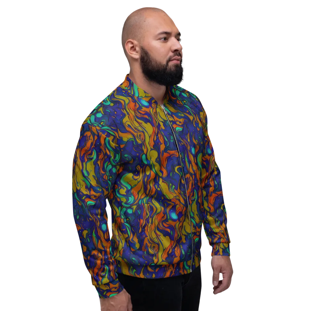 Tangerine Voltage on Bomber Jacket — Right
