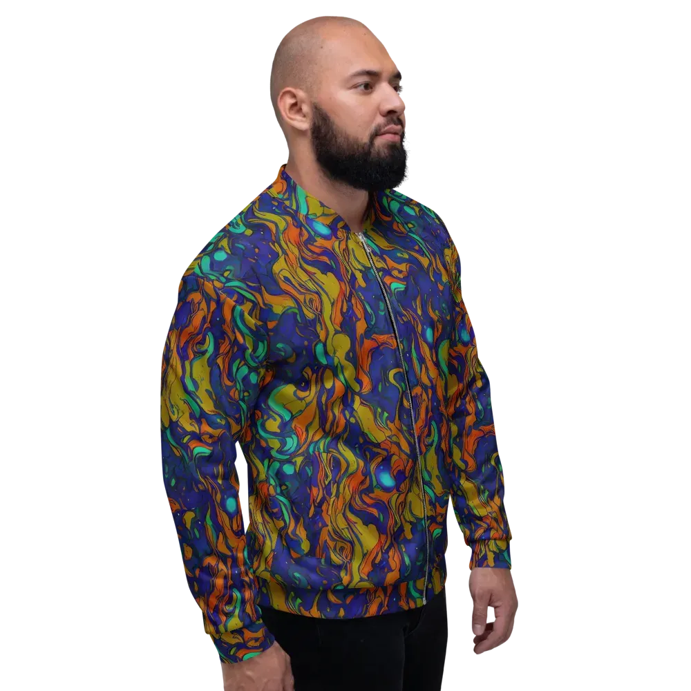 Tangerine Voltage on Bomber Jacket — Right