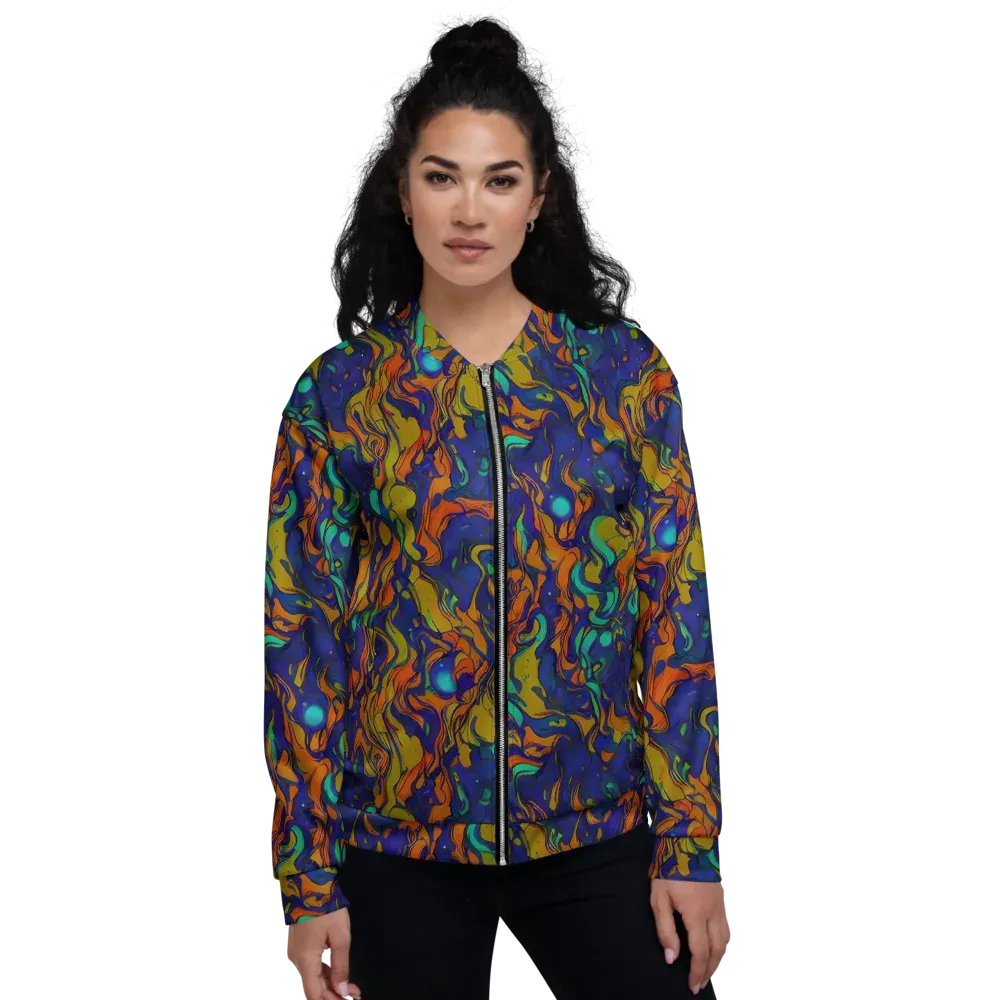 Tangerine Voltage on Bomber Jacket — Front
