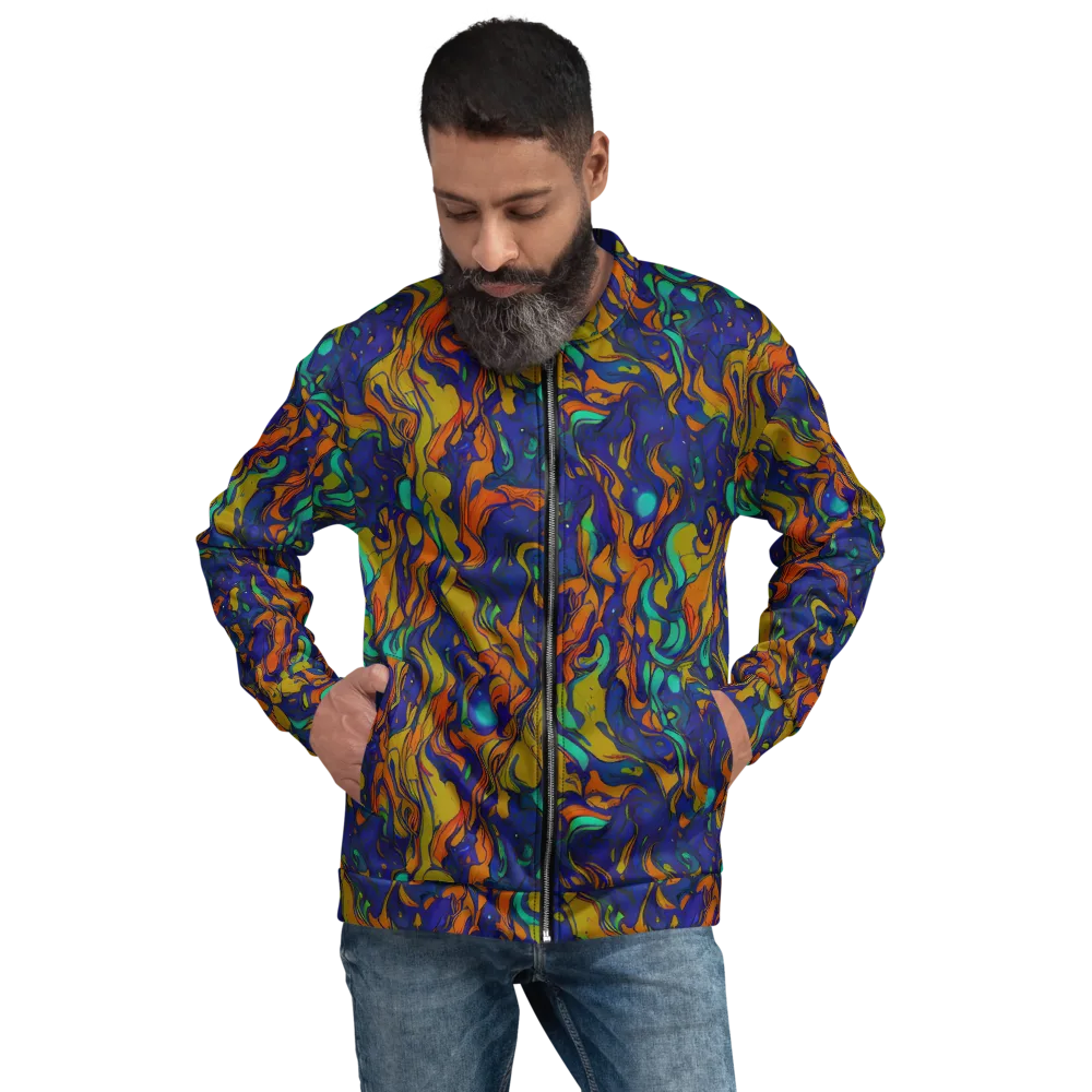 Tangerine Voltage on Bomber Jacket — Front