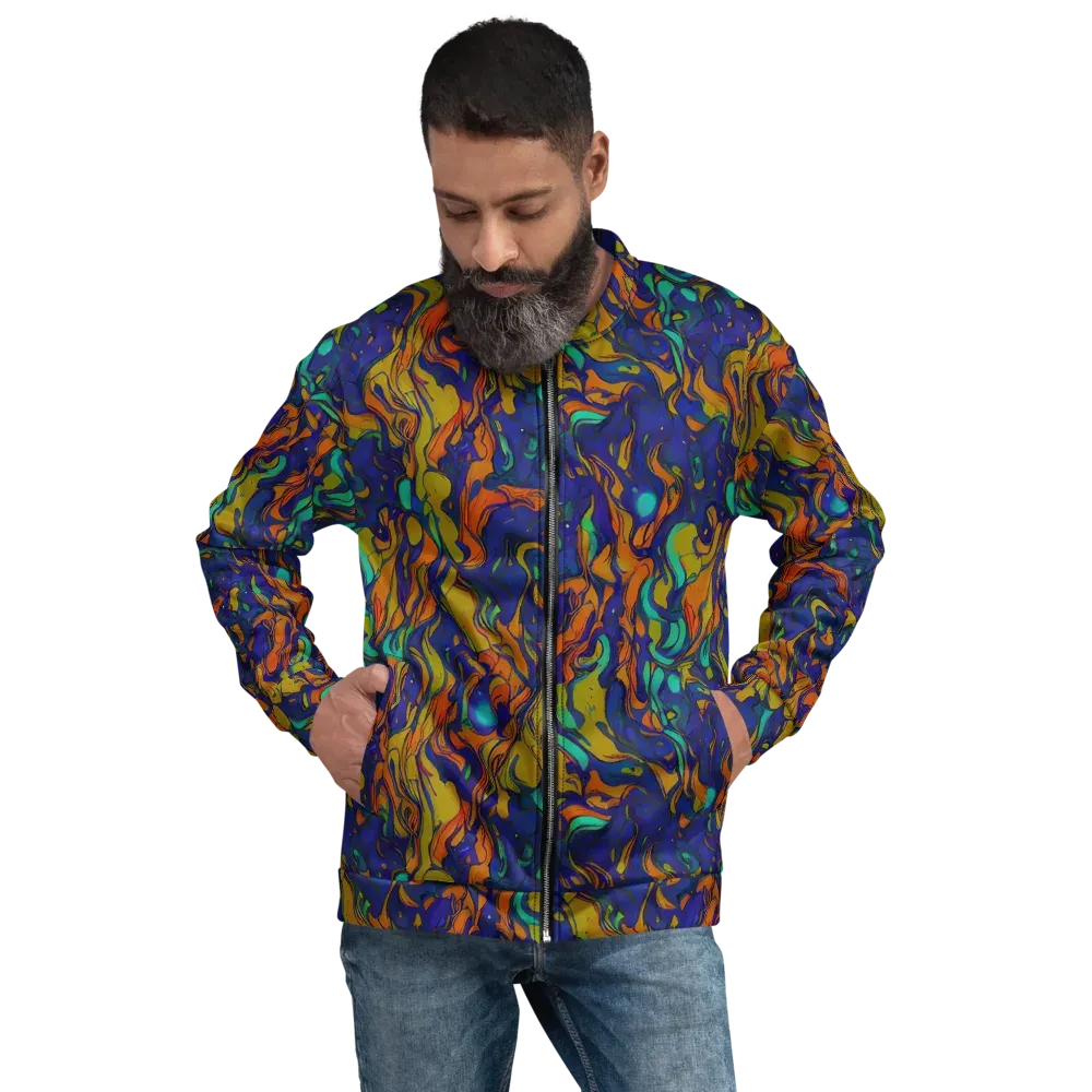 Tangerine Voltage on Bomber Jacket — Front