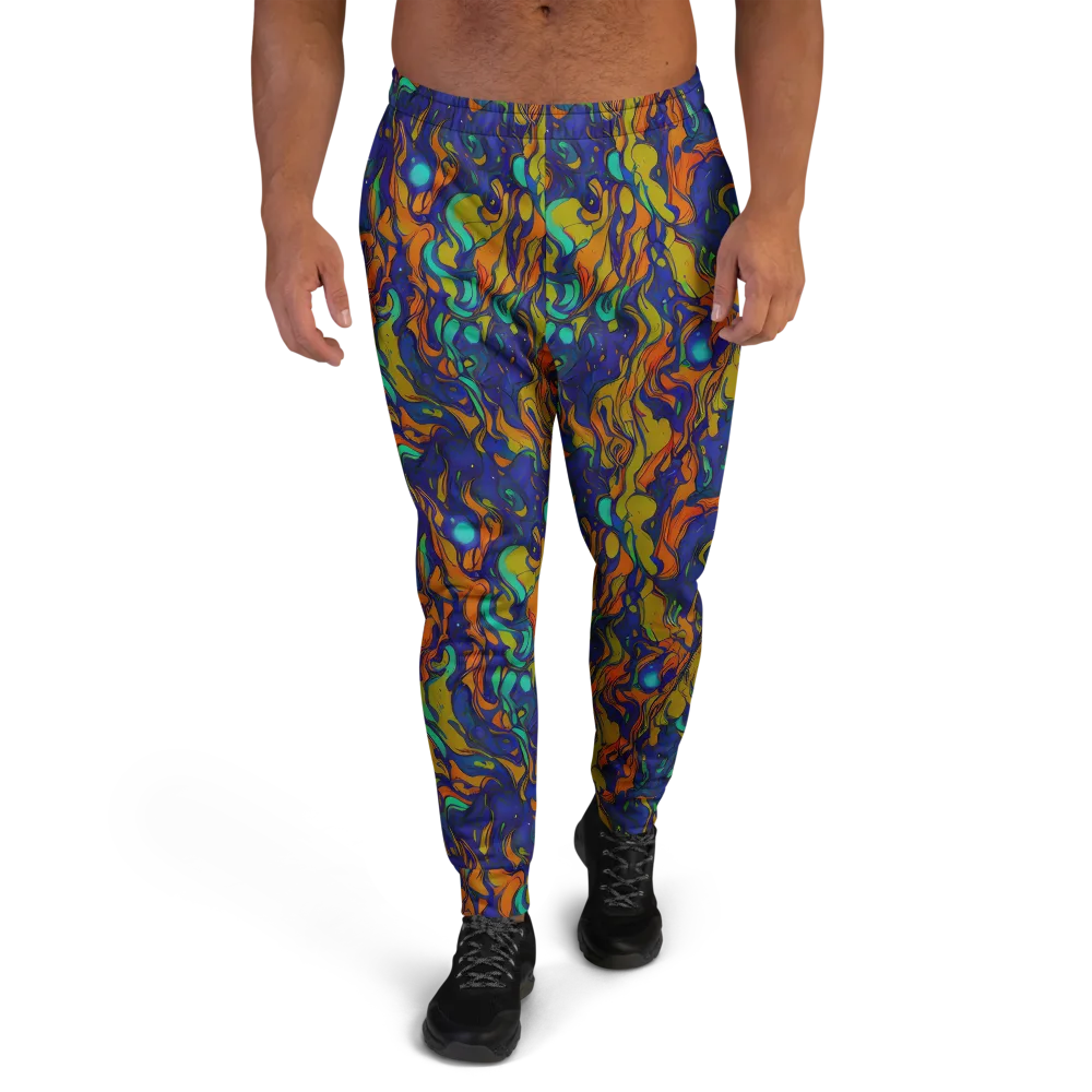 Tangerine Voltage on Men's Joggers — Front