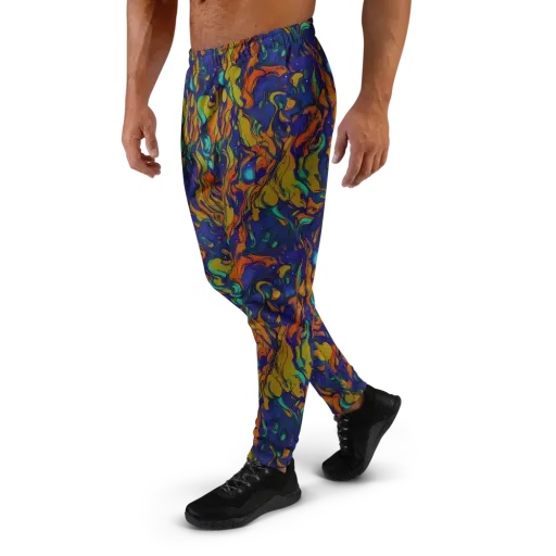 Tangerine Voltage on a Men's Joggers