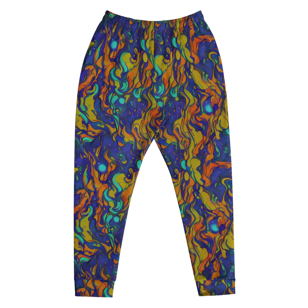 Tangerine Voltage on Men's Joggers — Front