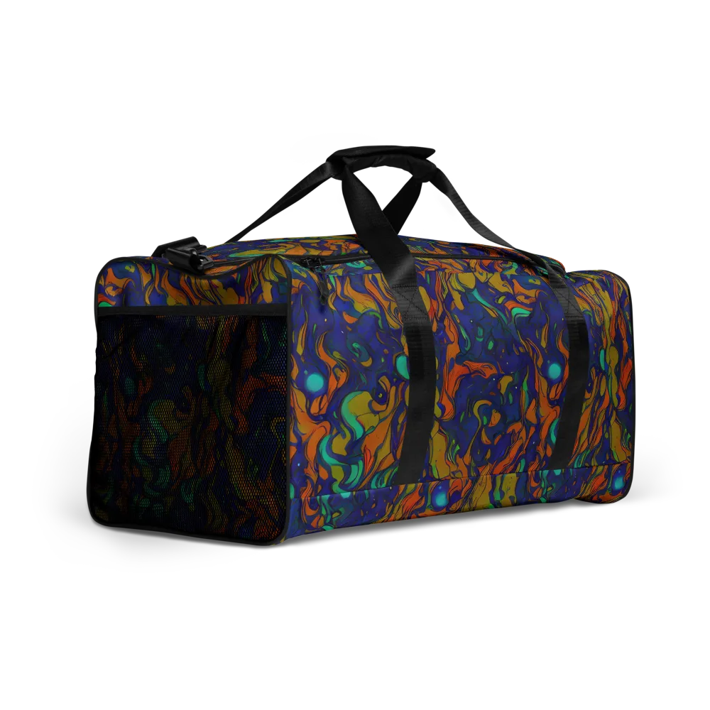 Tangerine Voltage on Duffle Bag — Right Front