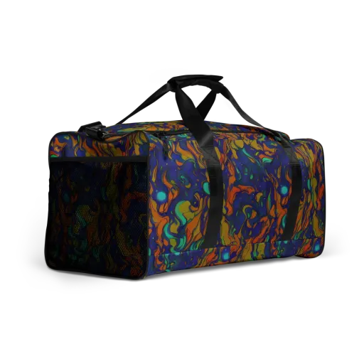 Tangerine Voltage on a Duffle Bag