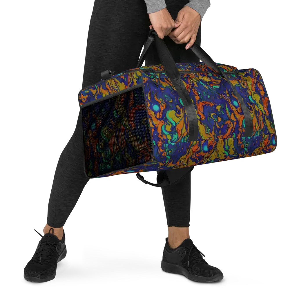 Tangerine Voltage on Duffle Bag — Right Front