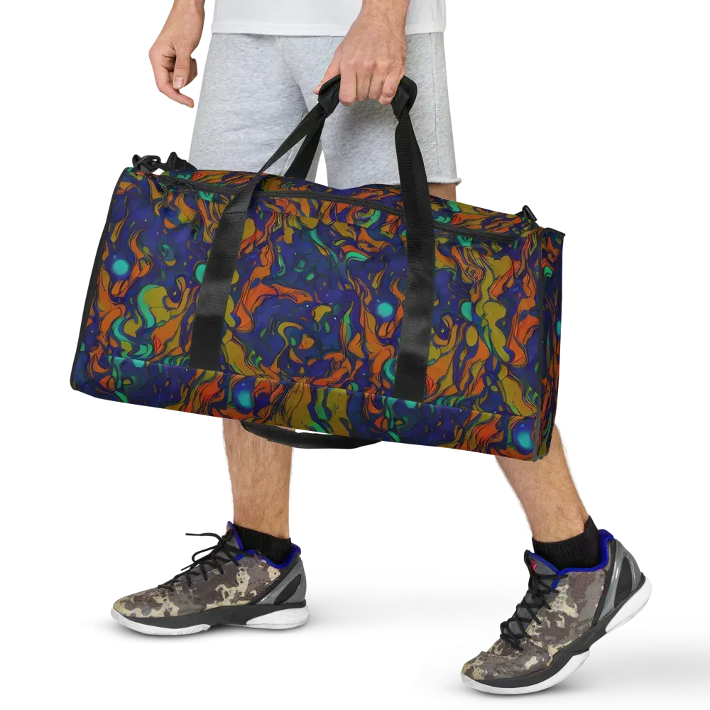 Tangerine Voltage on Duffle Bag — Front