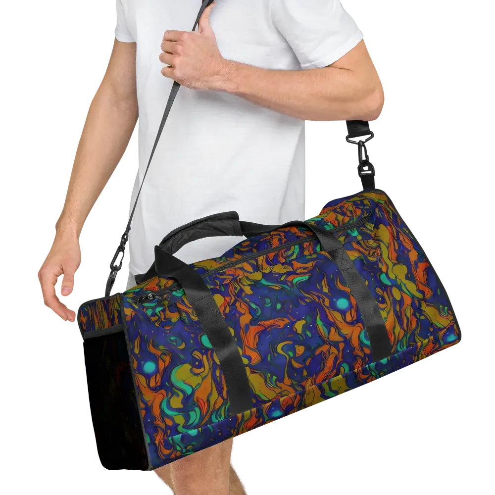 Tangerine Voltage on Duffle Bag — Right Front